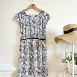 Loft Detailed Floral Sheath Dress size 8